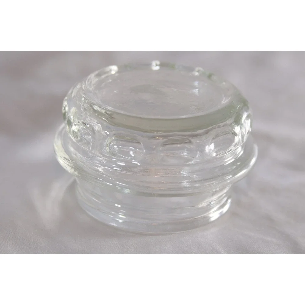 Aunt Janes Candy Treats Glass Apothecary Jar Hexagon Pedestal Clear 17 Inch